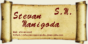 Stevan Manigoda vizit kartica